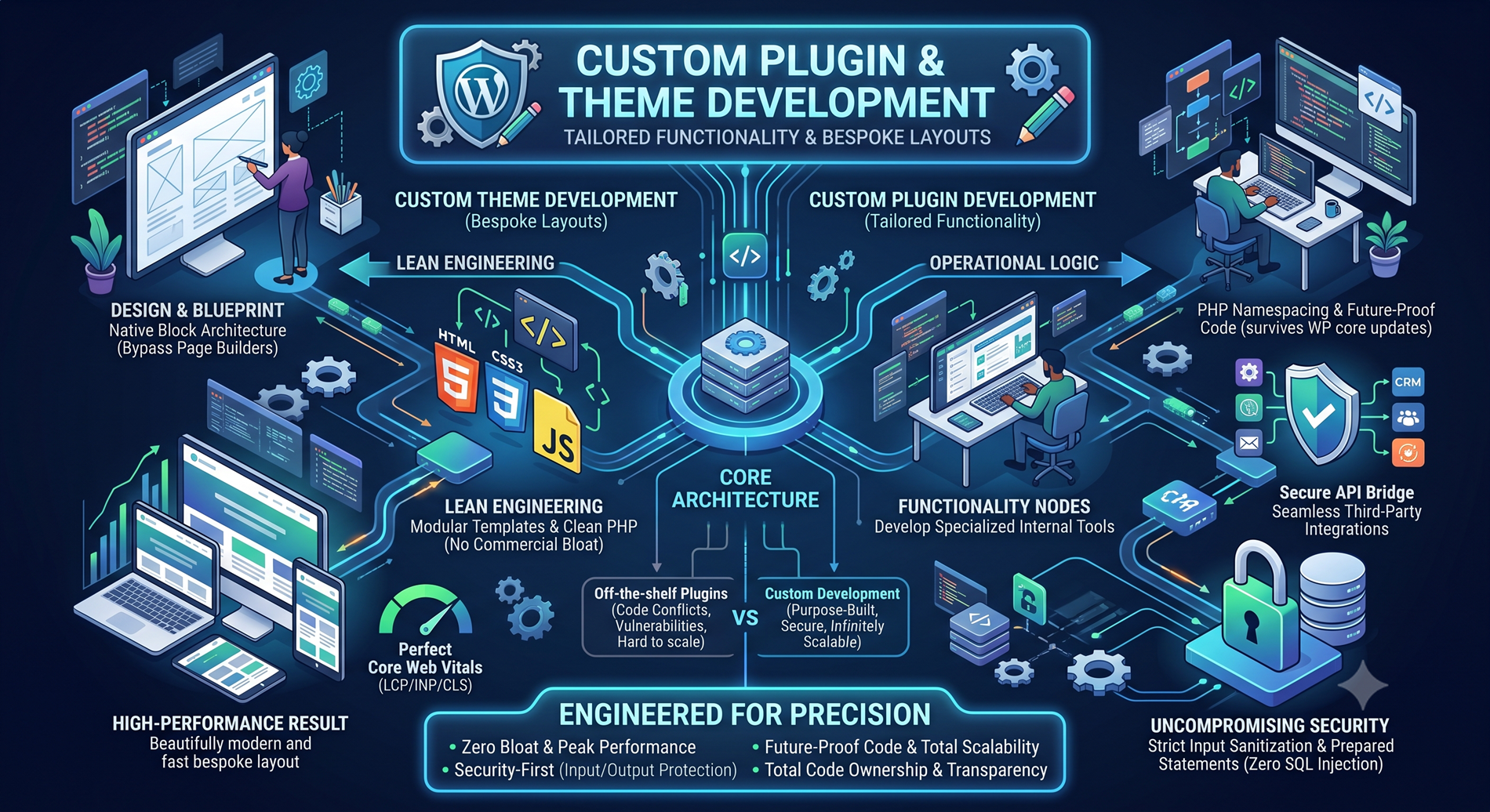 Custom Plugin & Theme Development